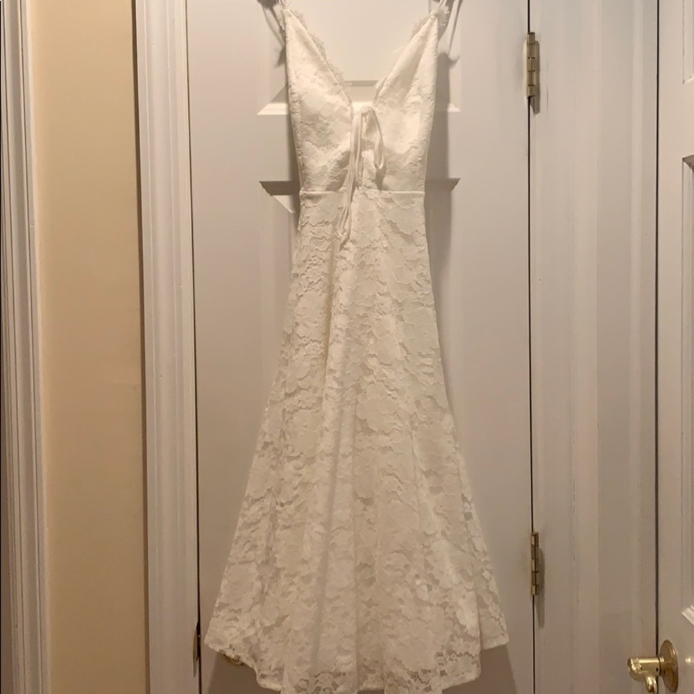 White lace Lulus dress